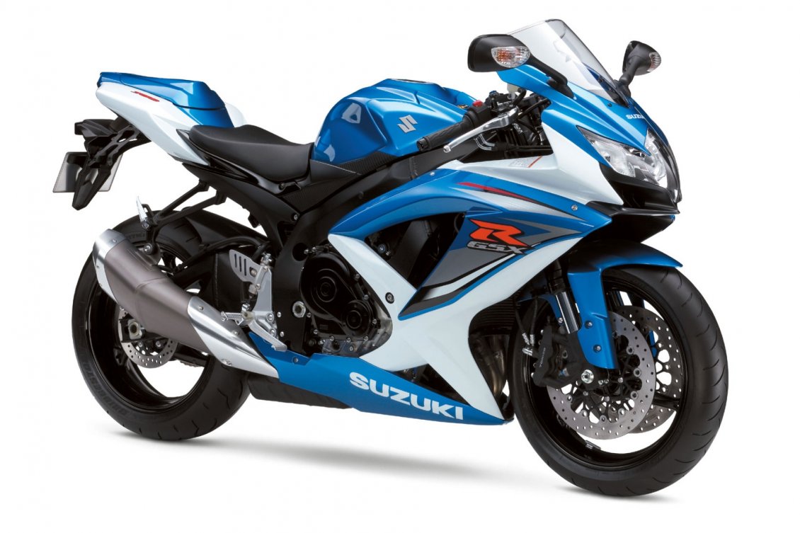Download Wallpaper Blue and white motorcycle Suzuki GSX-R1000