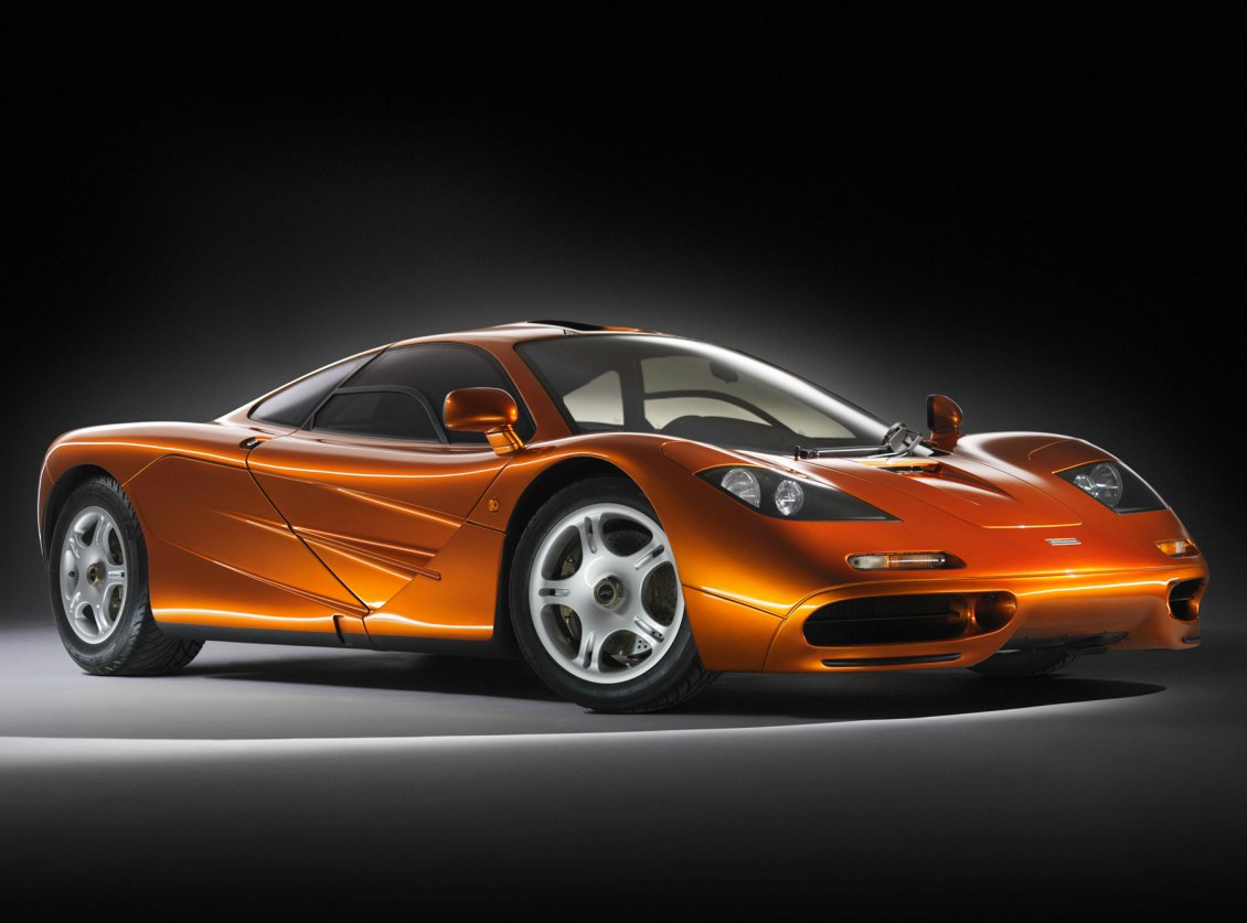 Download Wallpaper Orange McLaren F1 - Tuned sport car