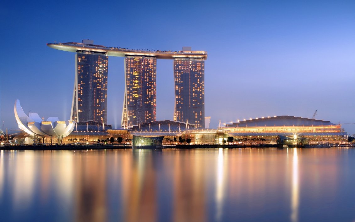 Download Wallpaper Hotel Marina Bay Sands from Singapore - Modern Architecture