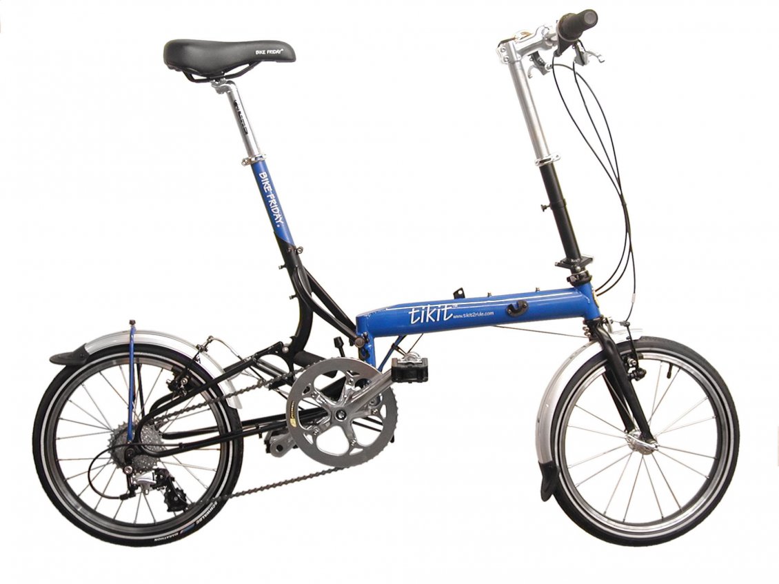 Download Wallpaper Tikit folding bike - Blue and black bicycle