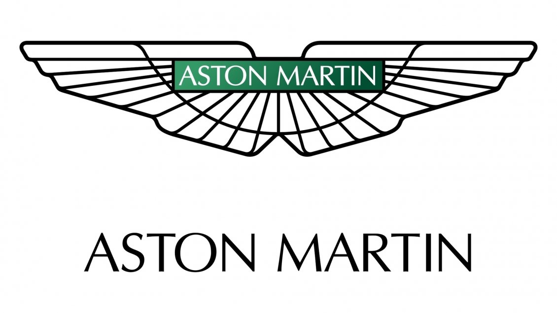 Download Wallpaper Aston Martin emblem - White and green logo