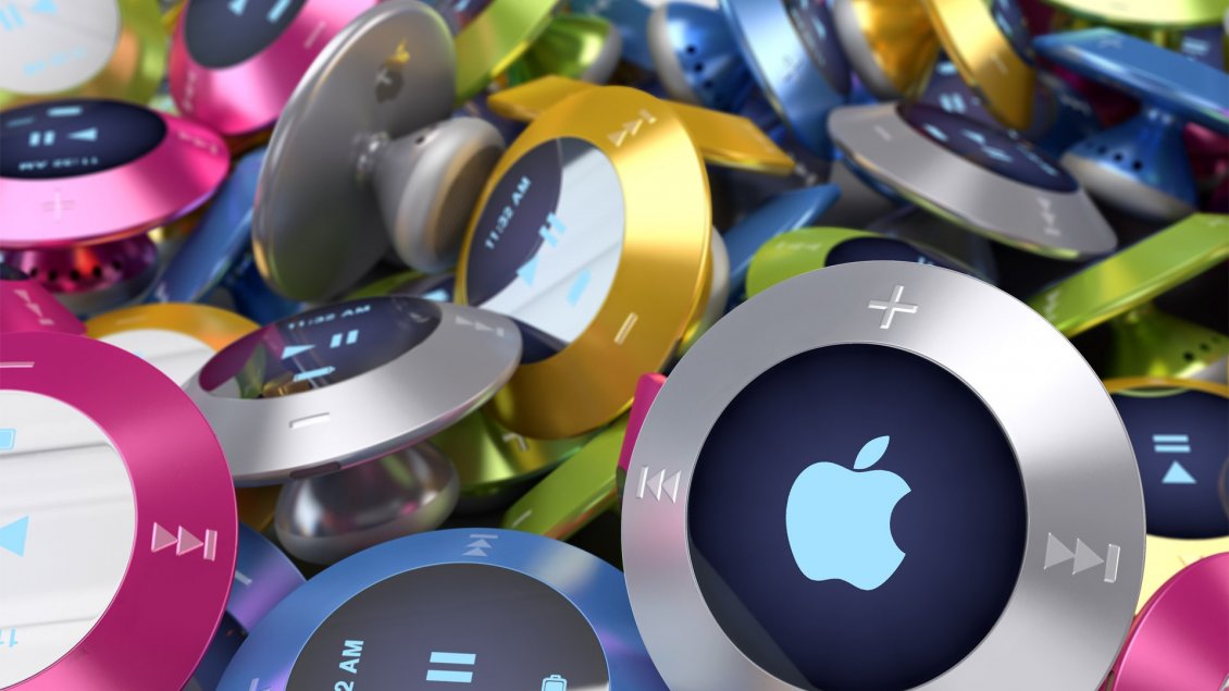 Download Wallpaper Many colorful Apple iPod Air Concept