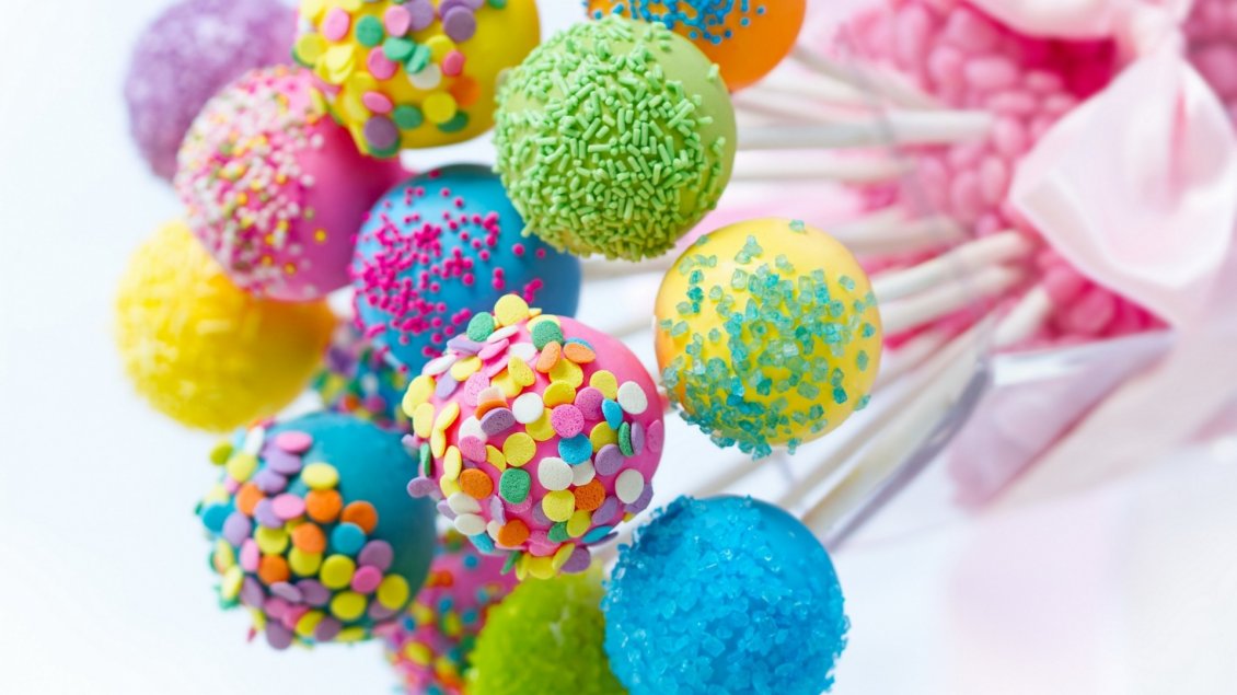Download Wallpaper Many colorful candies - Time for sweets