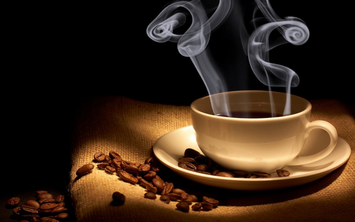 Download Wallpaper Steams from cup of coffee - Hot coffee