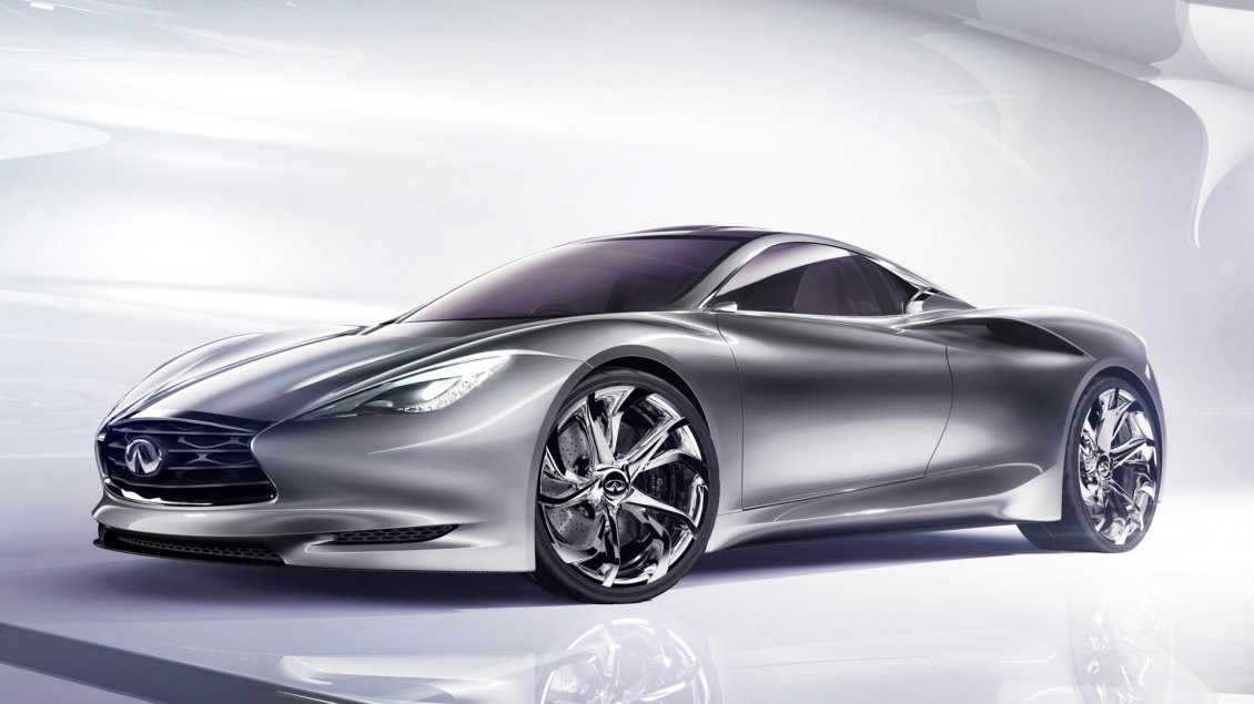 Download Wallpaper Gray Infiniti Emerg-E Concept - Sport car
