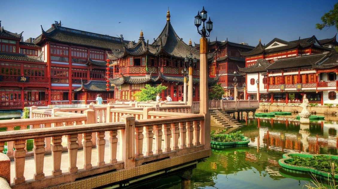 Download Wallpaper Tea Palace from Shanghai - Beautiful building