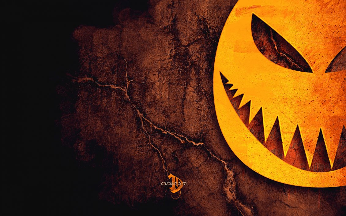 Download Wallpaper Pumpkin for Halloween - scary night