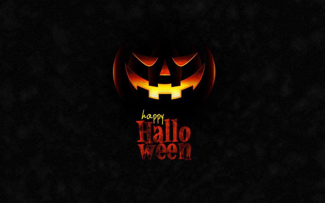 Download Wallpaper Pumpkin with fire - happy Halloween