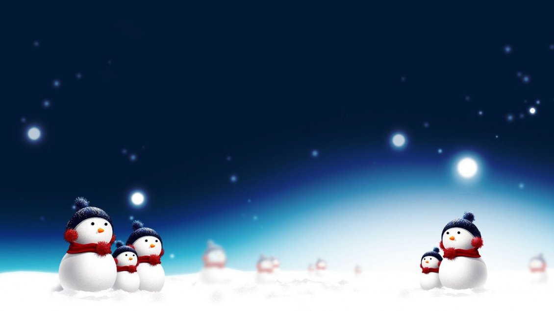 Download Wallpaper Christmas carolling - beautiful snowmen singing