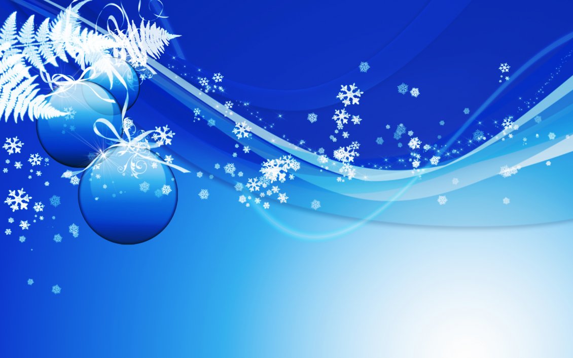 Download Wallpaper Blue Christmas balls and accessories - HD wallpaper