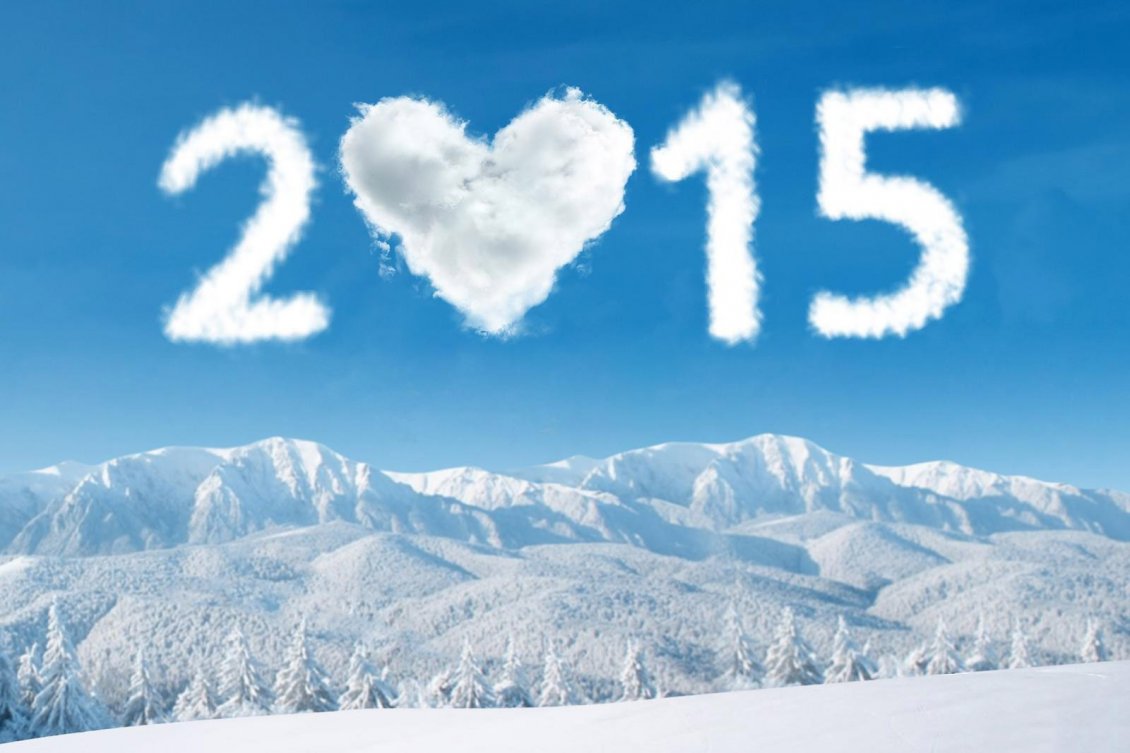 Download Wallpaper Love winter 2015 - white mountains