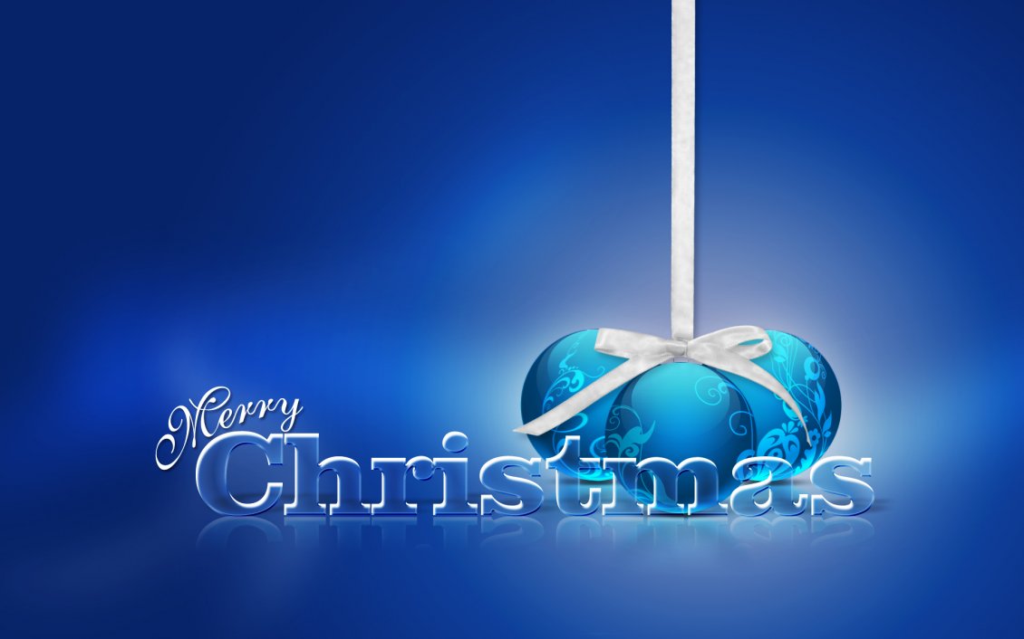 Download Wallpaper Simple blue wallpaper - Merry Christmas