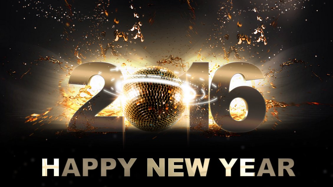 Download Wallpaper Happy New Year 2016 - Disco night