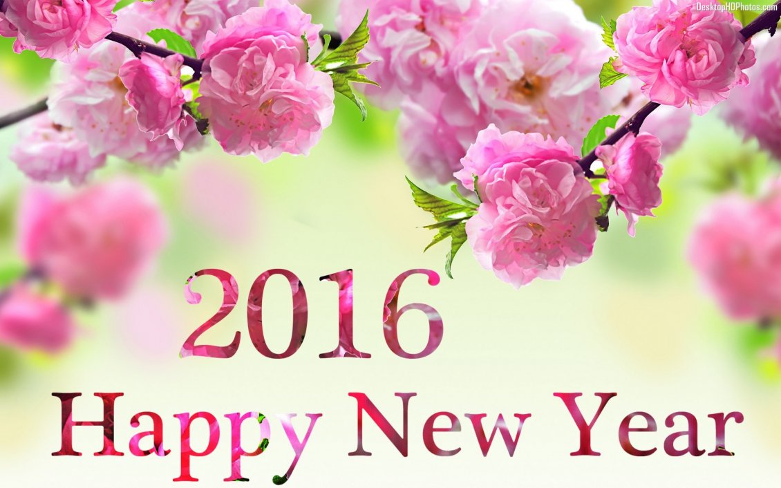 Download Wallpaper Happy New Year 2016 - beautiful spring