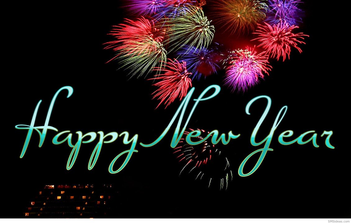 Download Wallpaper Happy New Year 2016 - fireworks