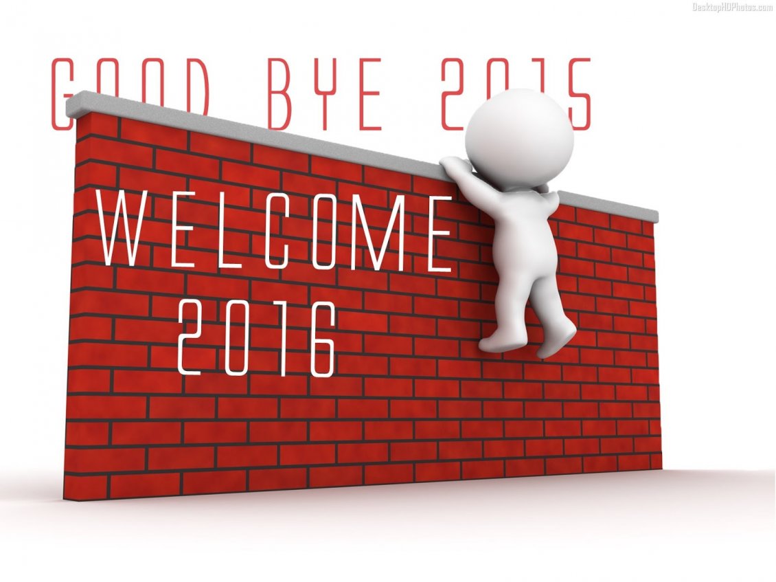 Download Wallpaper Good bye 2015 welcome 2016 - Happy New Year