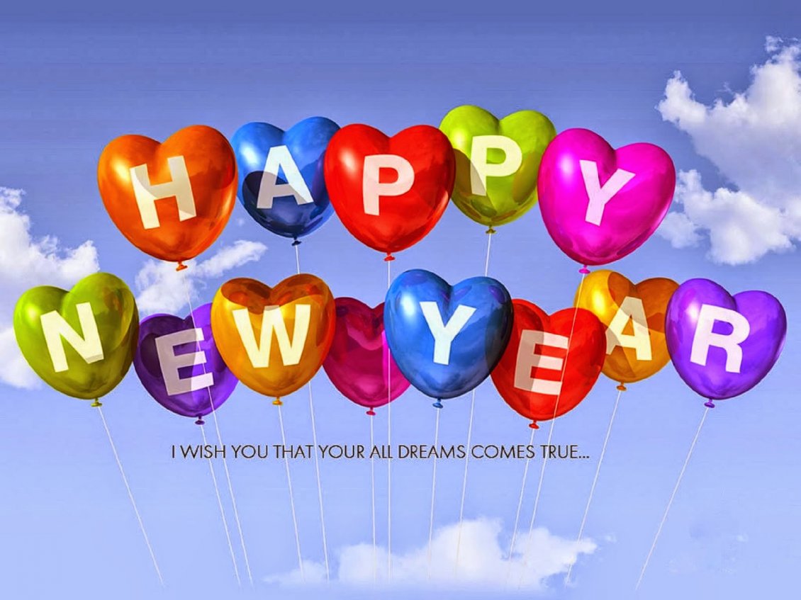 Download Wallpaper All dreams comes true - Happy New Year 2016