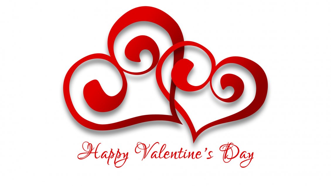 Download Wallpaper Happy Valentine's Day 2016 - red hearts