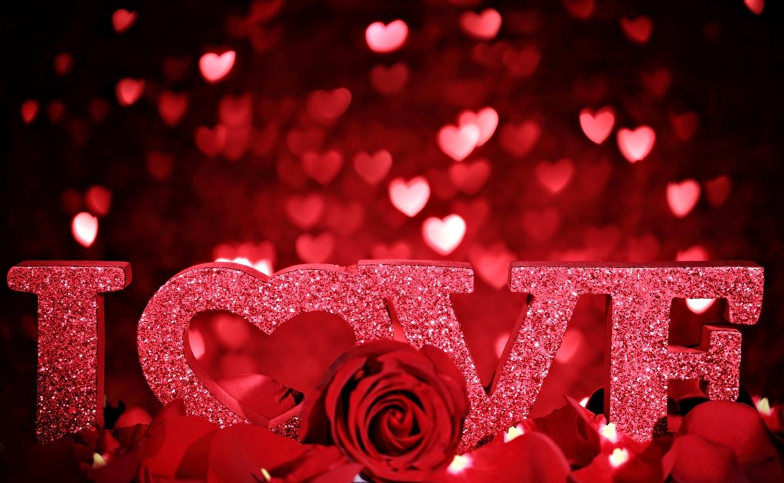 Download Wallpaper I love you - beautiful red wallpaper - Happy Valentine's Day