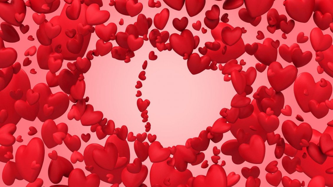 Download Wallpaper Magic of love - red heart for Valentine's Day