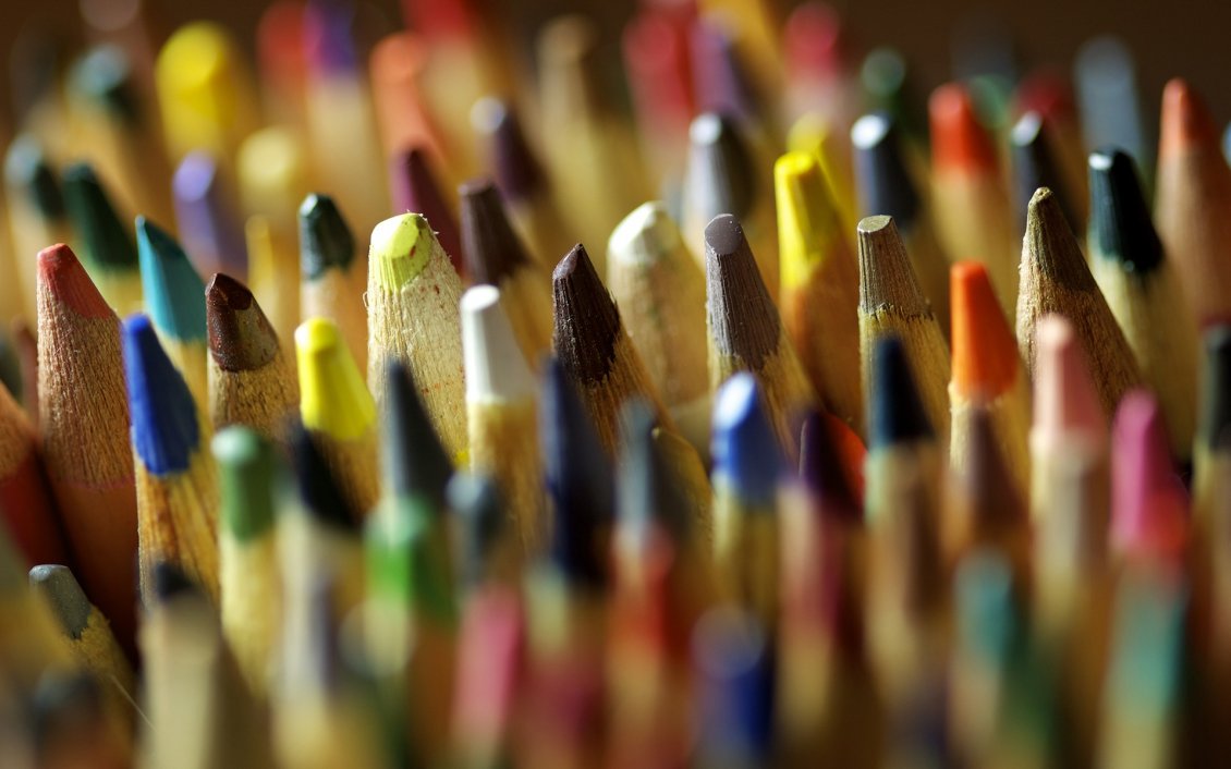 Download Wallpaper Macro wallpaper - colourful crayons for painting