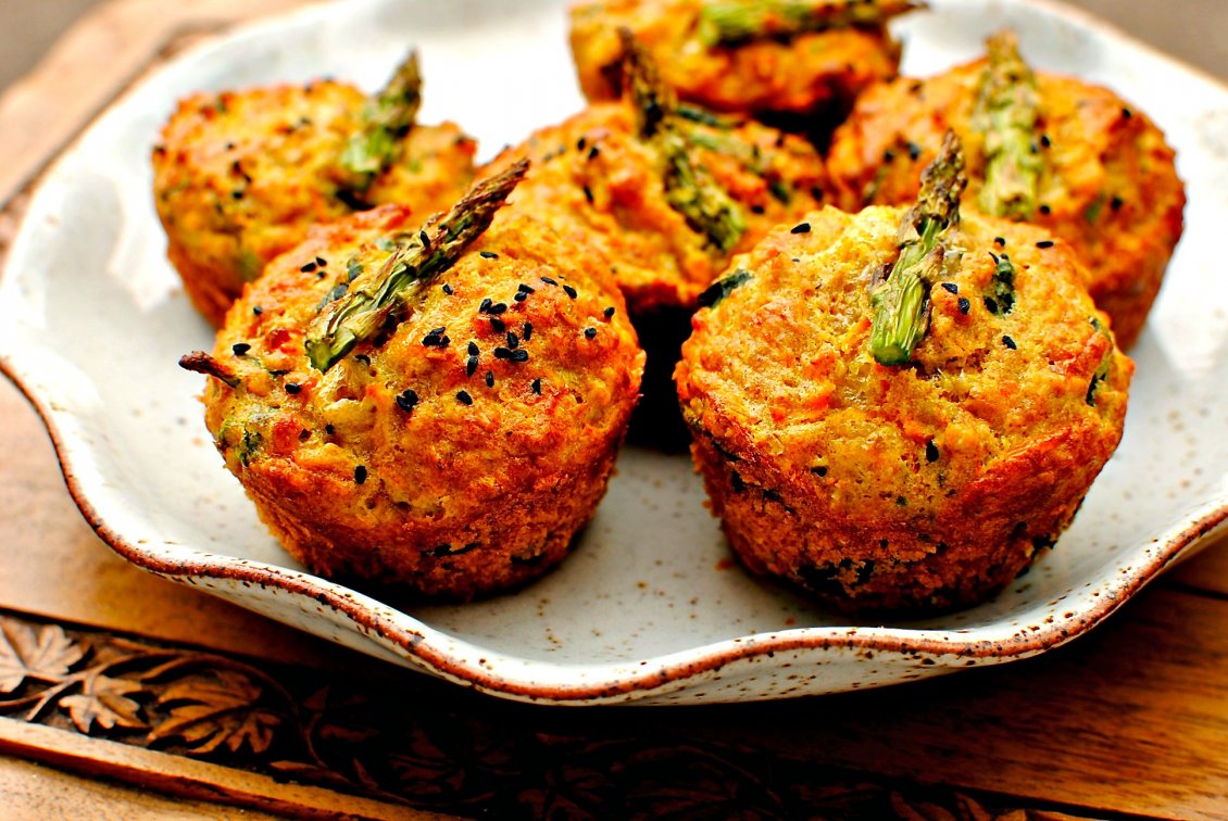 Download Wallpaper Good morning - eat healthy some vegetable muffins