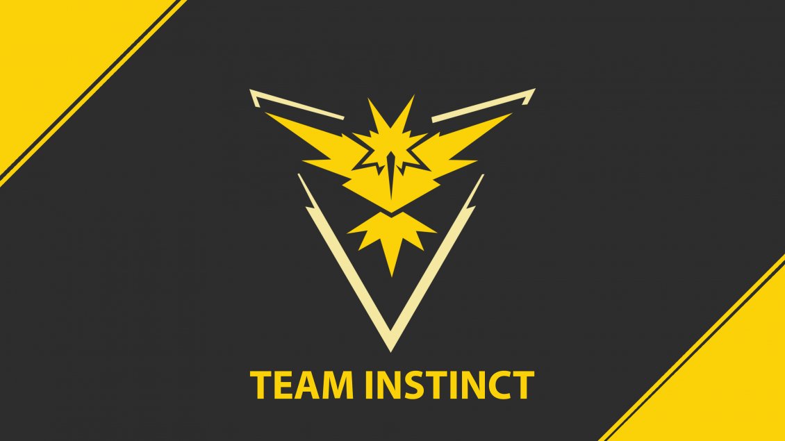 Download Wallpaper The yellow team from Pokemon GO game - The Instinct team