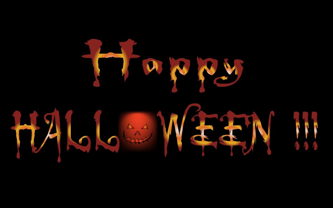 Download Wallpaper Happy Halloween - Pumpkin on fire