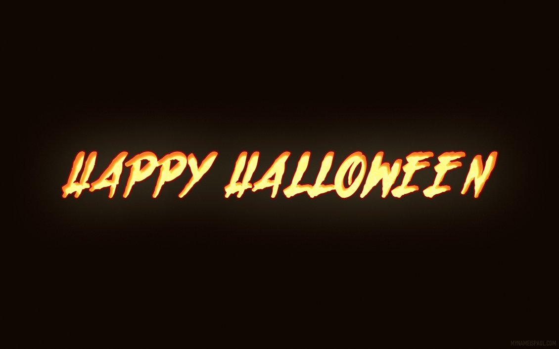 Download Wallpaper Happy Halloween on a dark background - HD wallpaper