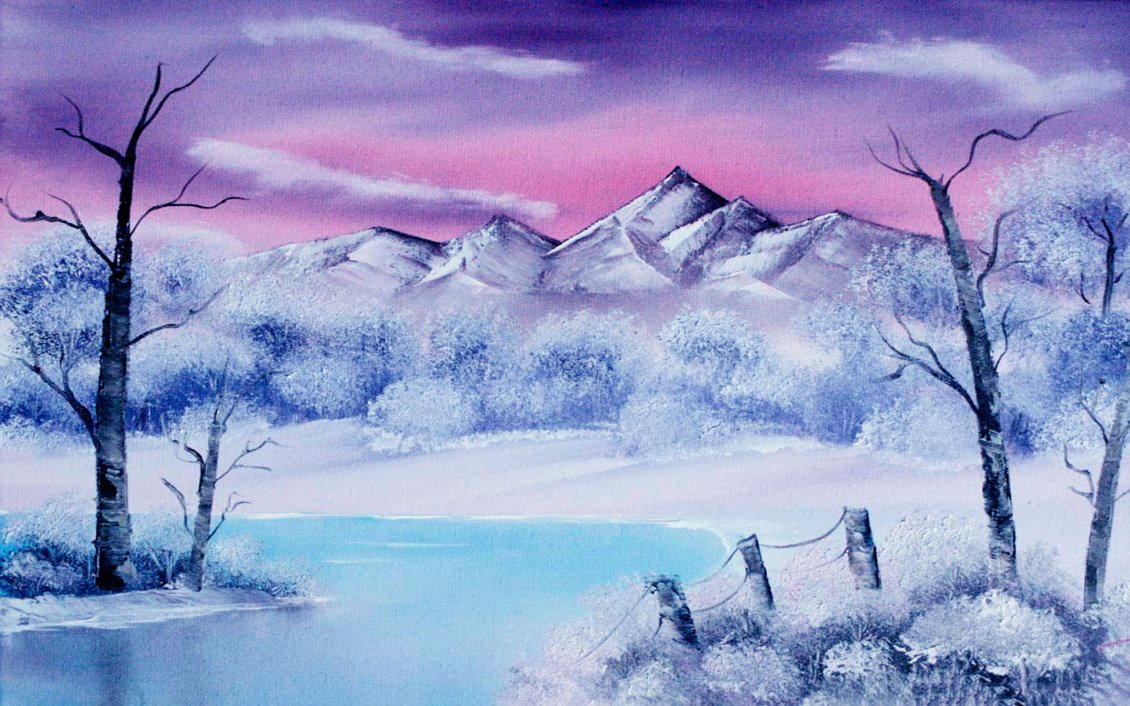 Download Wallpaper Wonderful winter painting - HD nature wallpaper