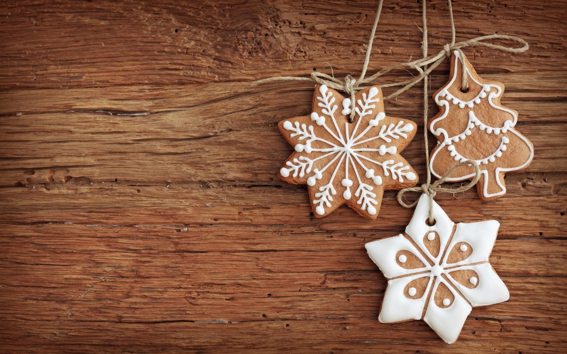 Download Wallpaper Cookies ornaments for Christmas - Delicious stars and tree