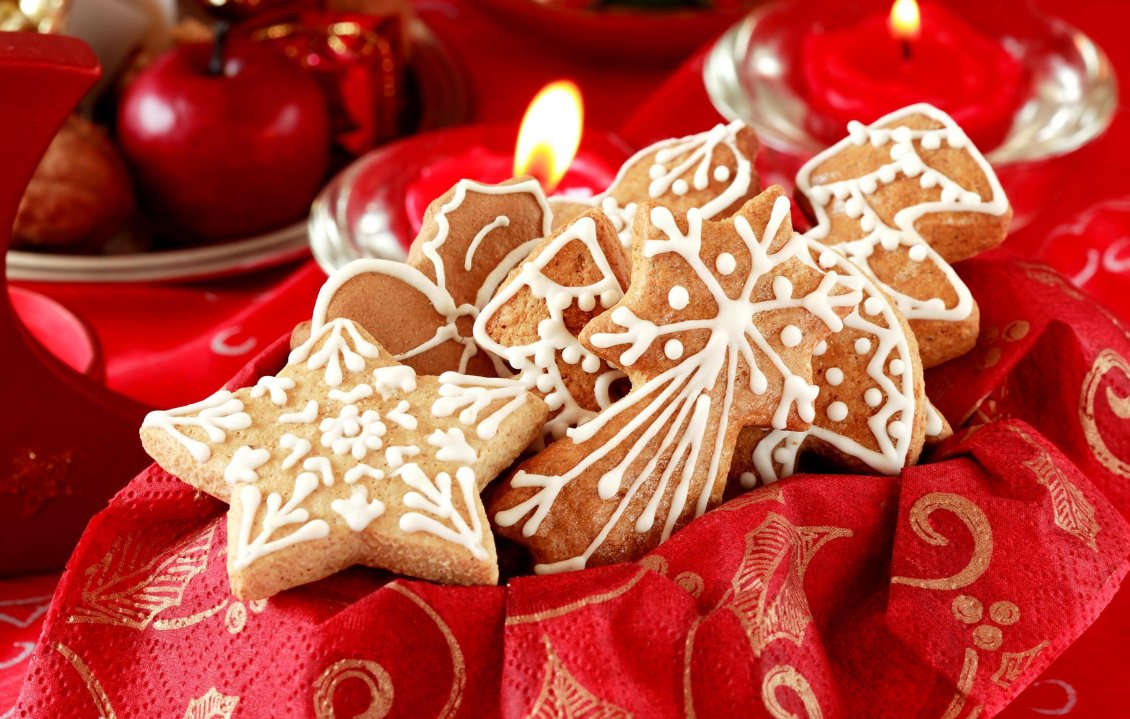 Download Wallpaper Special cookies for Christmas Holiday - HD wallpaper