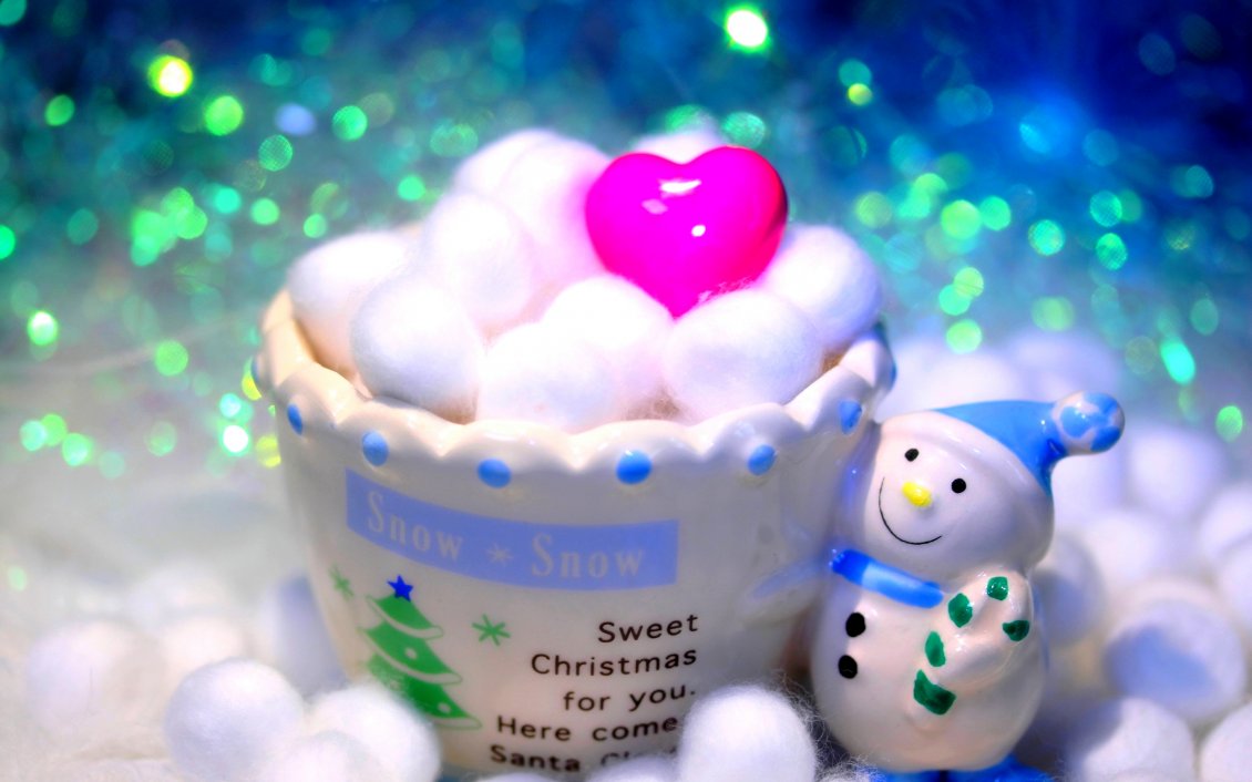 Download Wallpaper Sweet Christmas for you - Cup with Hot chocolate