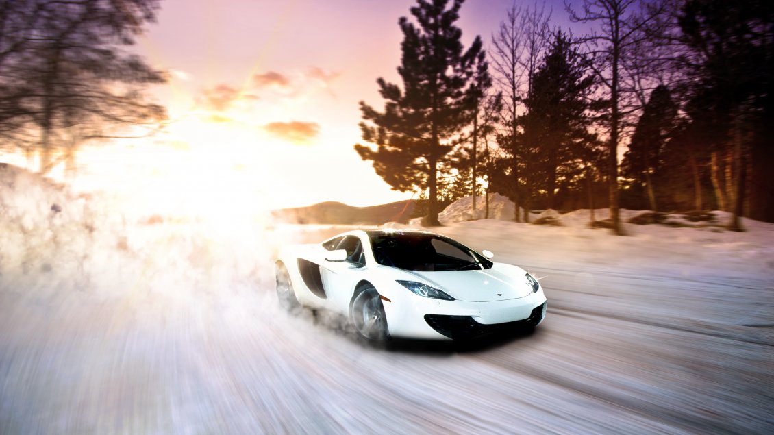 Download Wallpaper Take a ride with a wonderful white Lamborghini car