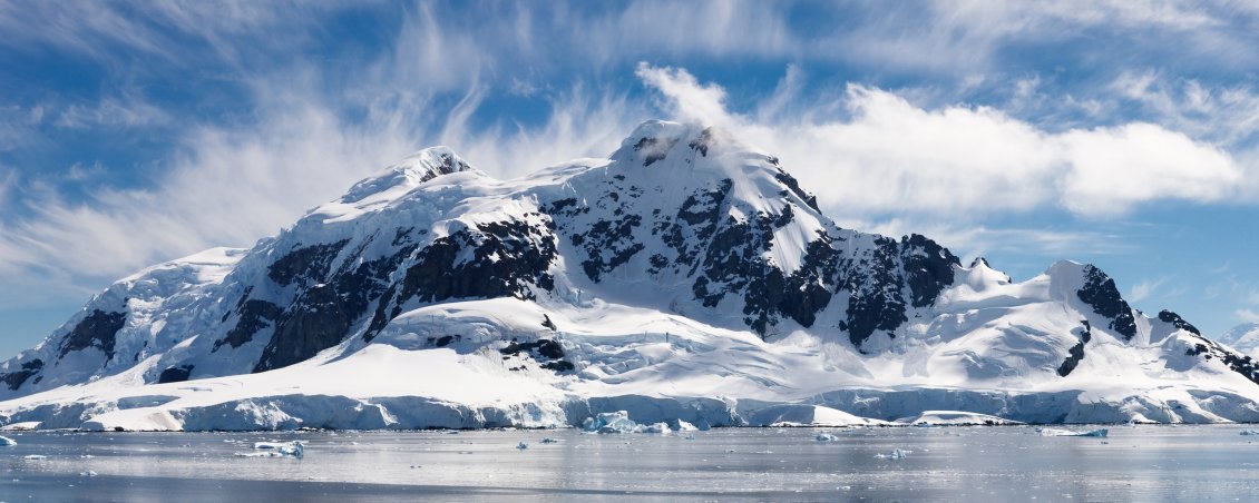 Download Wallpaper White mountain full with snow - HD wonderful winter season