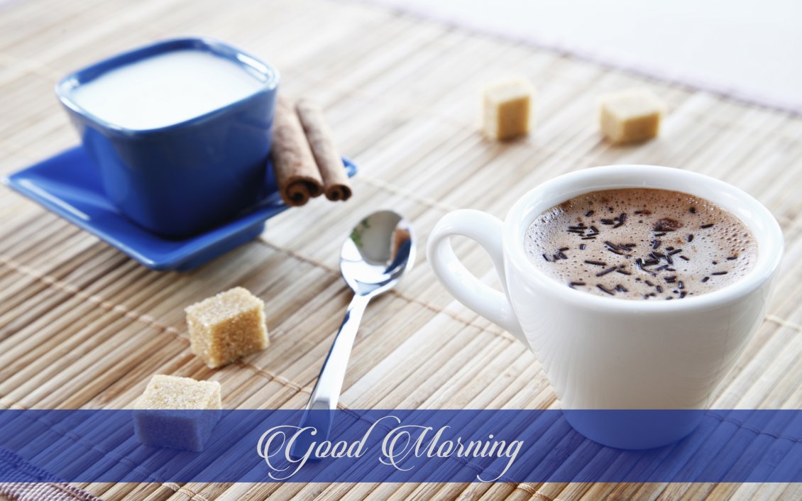 Download Wallpaper Delicious coffee and milk with cinnamon - HD wallpaper