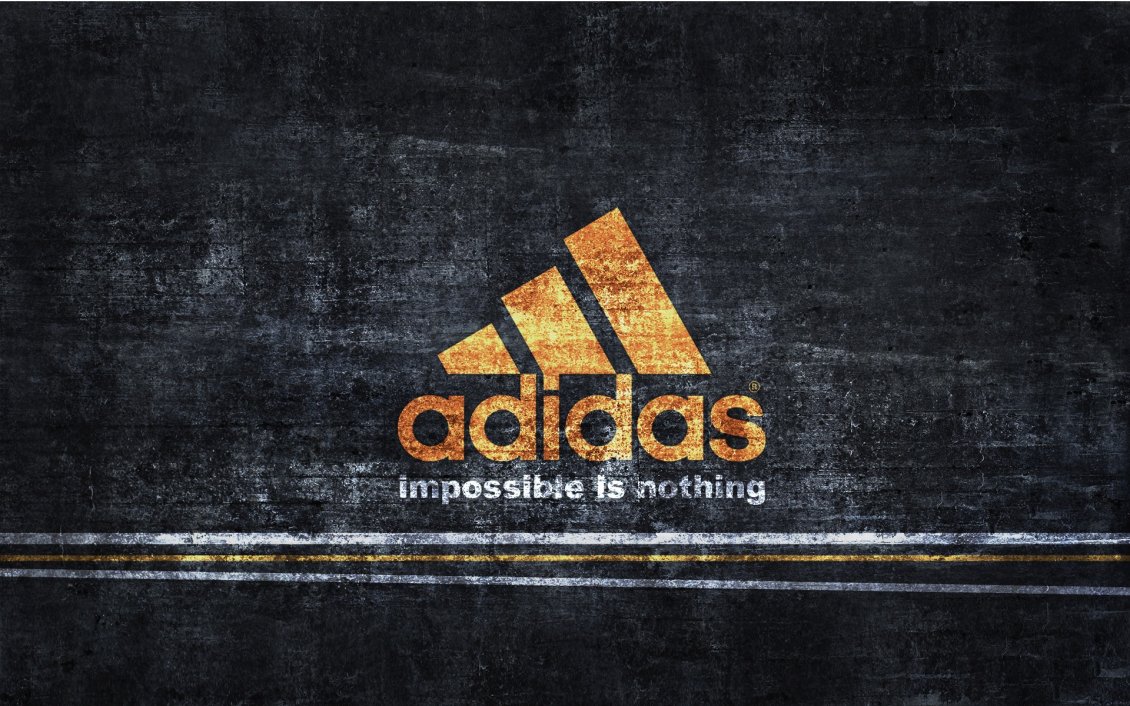 Download Wallpaper Adidas logo - Impossible is nothing