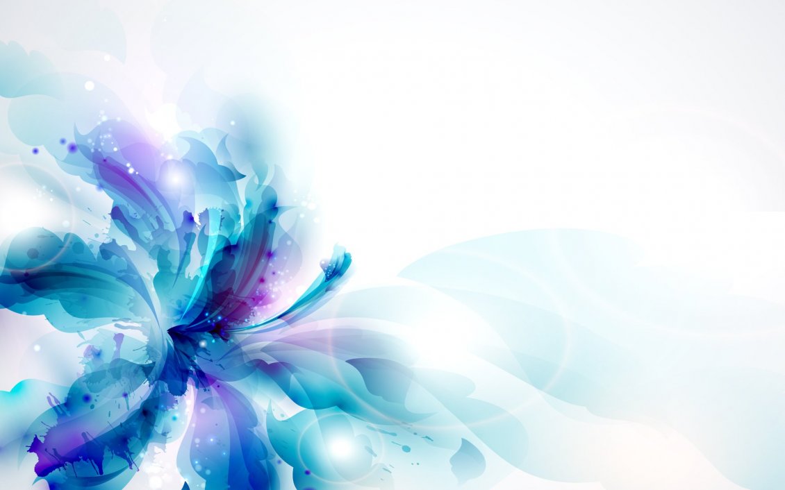 Download Wallpaper Blue orchid flower - Wonderful digital art design