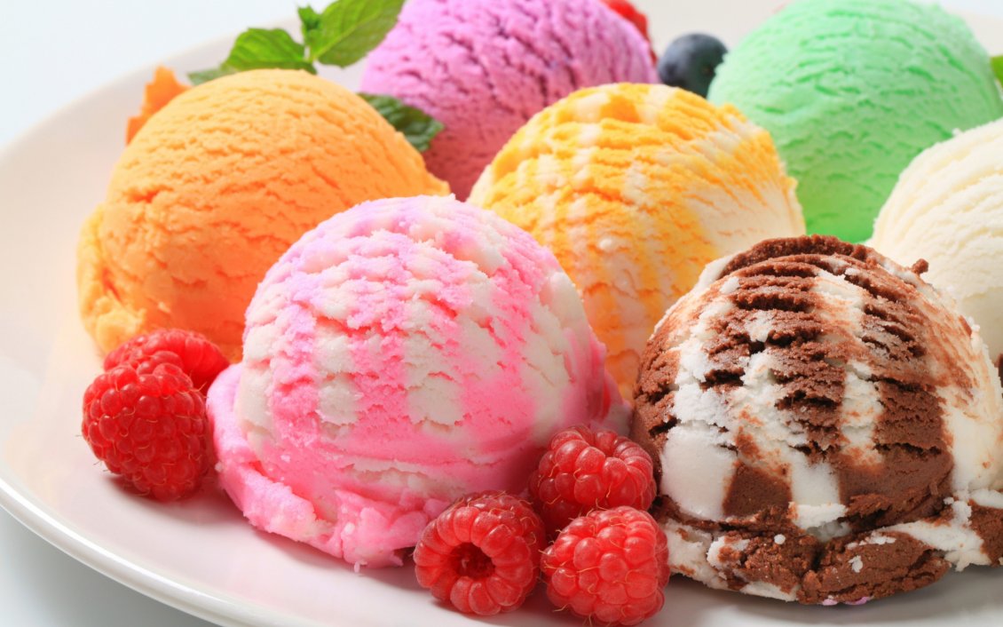 Download Wallpaper Delicious fruit ice cream  in a hot summer day -HD wallpaper