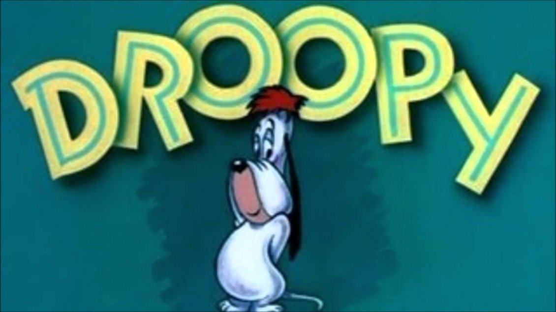 Download Wallpaper Funny Cartoon animation dog - Droopy character