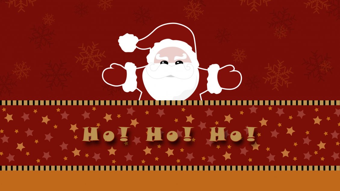 Download Wallpaper Ho Ho Ho Santa Claus is coming tonight - HD red Christmas