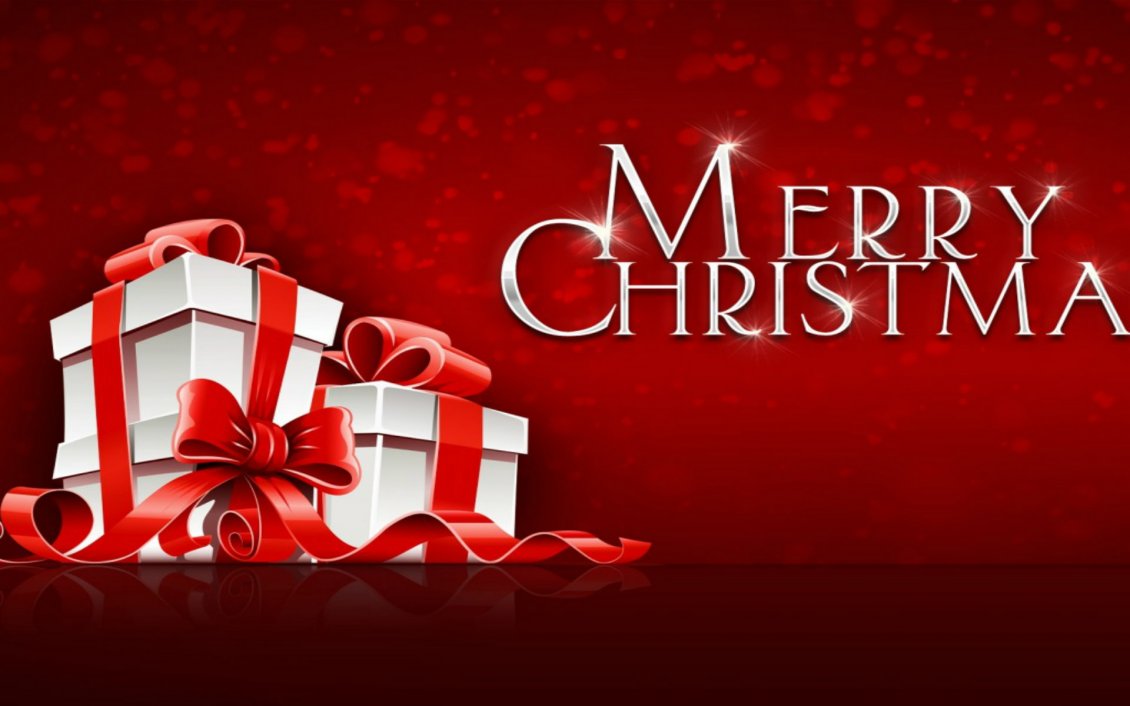 Download Wallpaper Merry Christmas - Gifts from Santa Claus with love