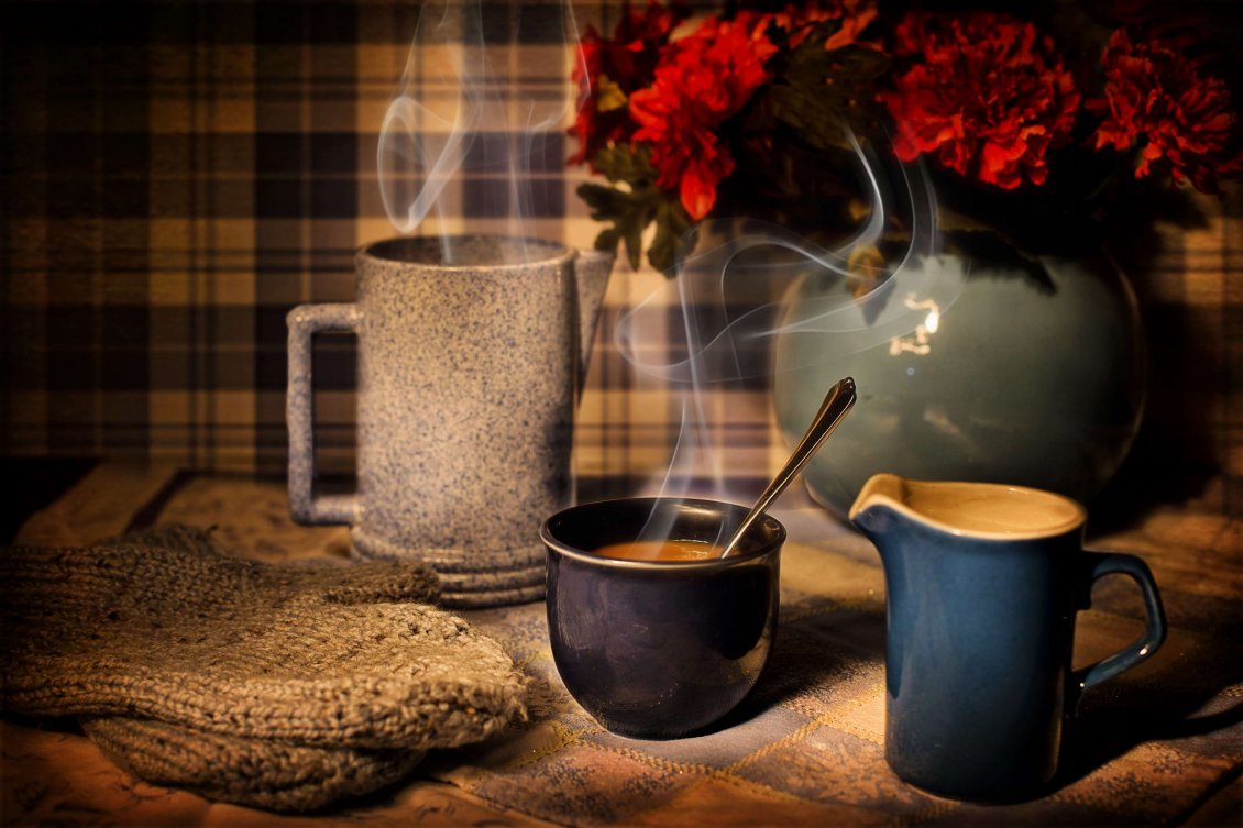 Download Wallpaper Delicious hot tea for breakfast - HD wallpaper