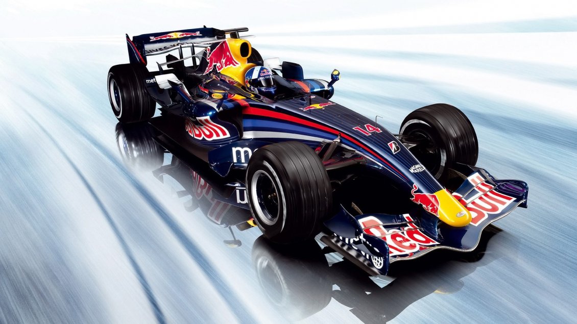 Download Wallpaper Fast race car on Formula 1 - Red Bull sponsor
