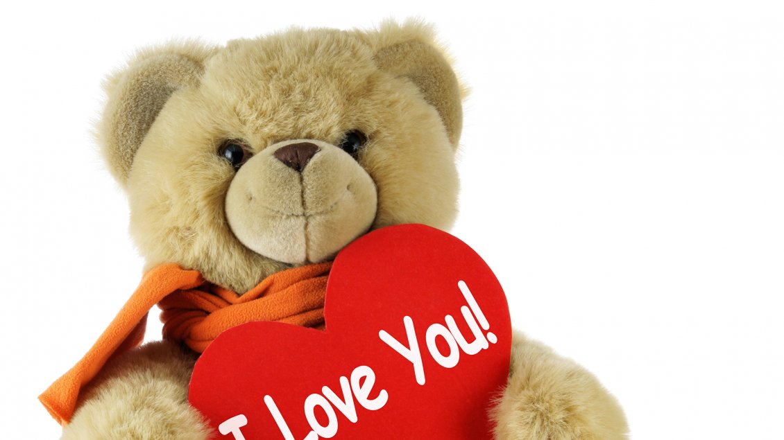 Download Wallpaper I love you - Teddy bear Valentine's Day
