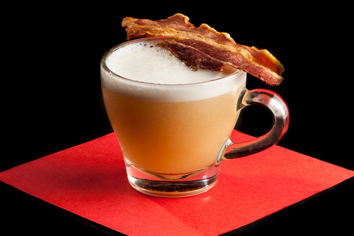 Download Wallpaper Interesting drink - Coffee with bacon special Autumn serve