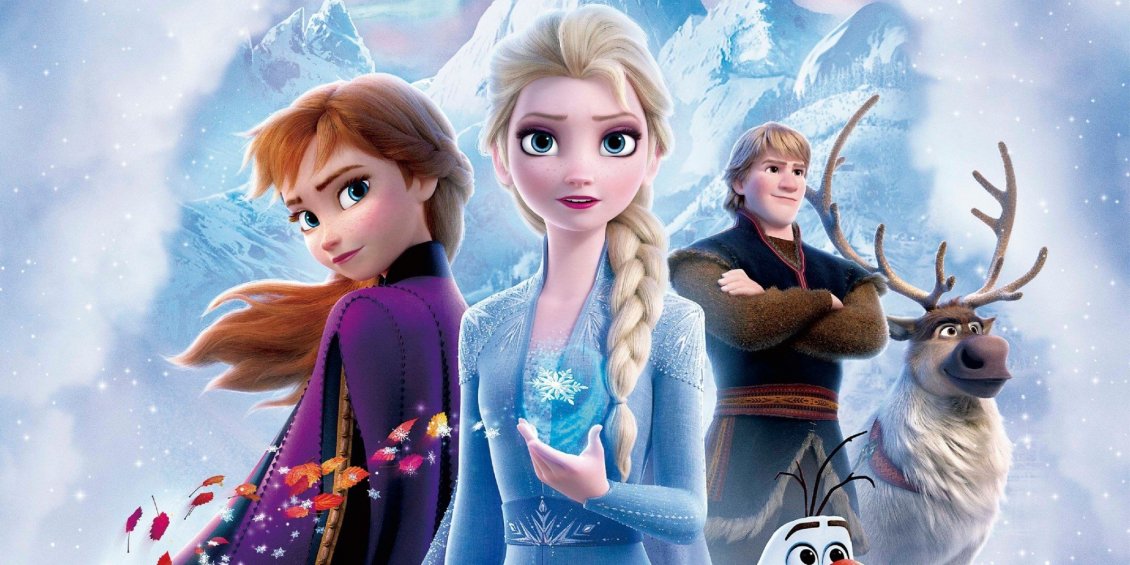 Download Wallpaper Frozen 2 The Movie is now on cinema - Ana Elsa and Olaf