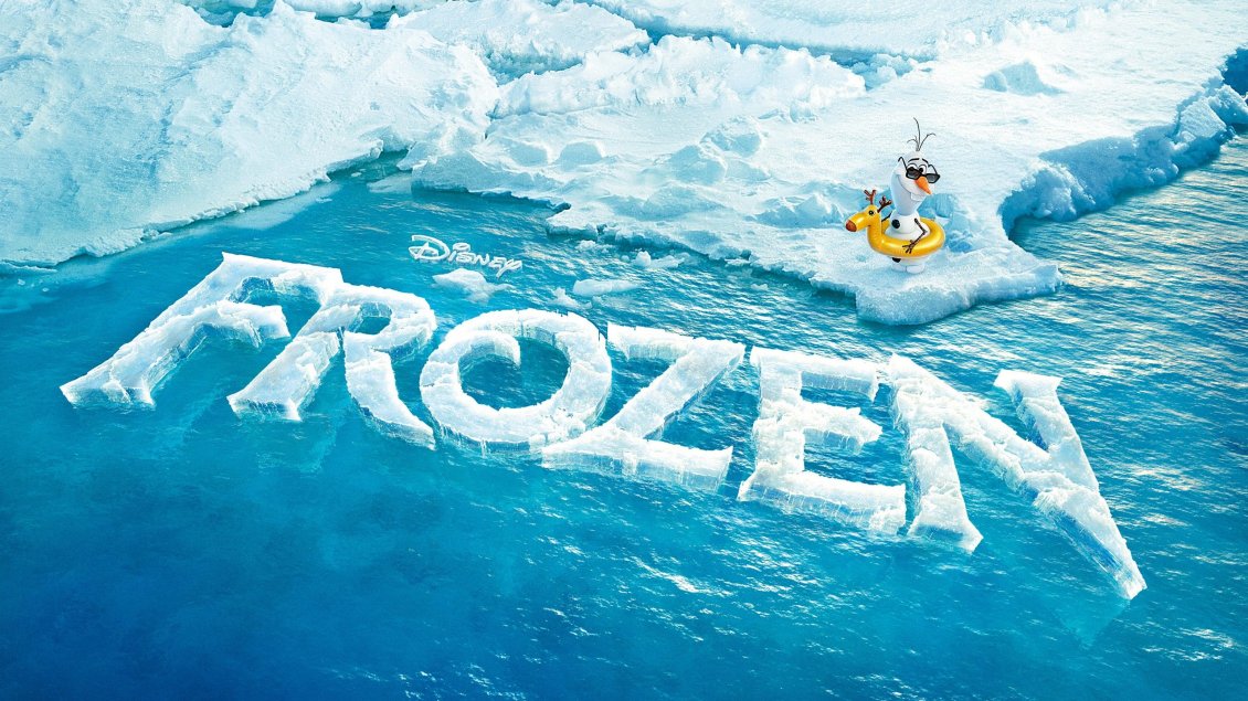 Download Wallpaper Olaf at swimming - Funny photo for Frozen 2 Disney movie