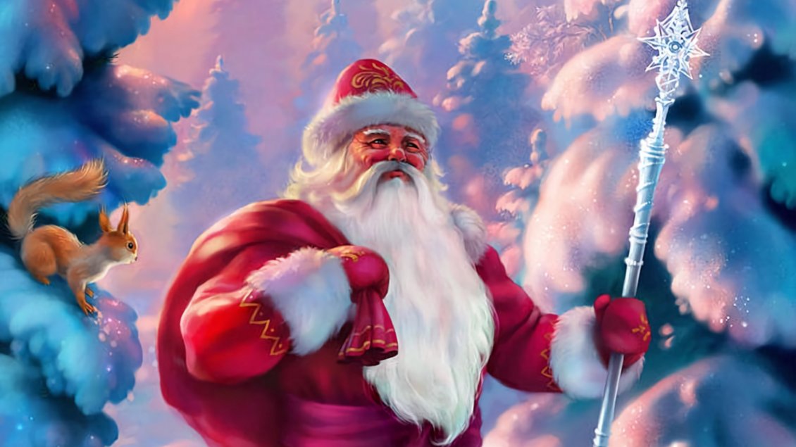 Download Wallpaper Santa Claus in Laponia - Christmas Winter holiday