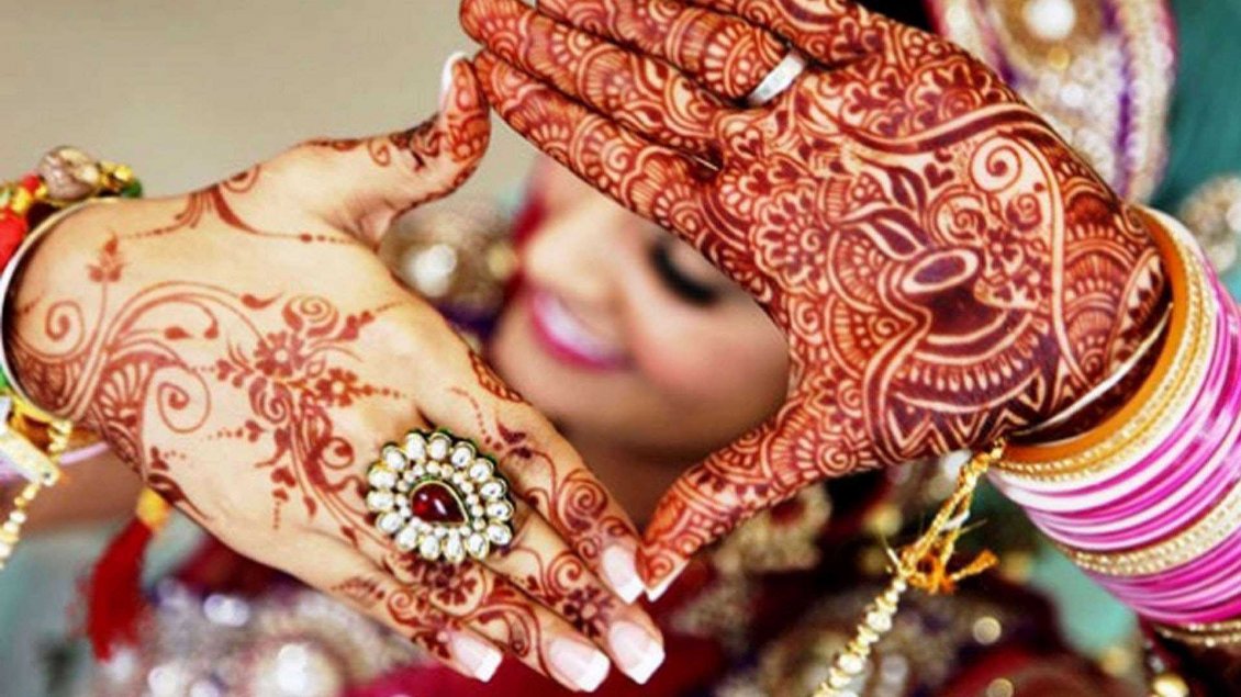 Download Wallpaper Mehndi art on body - Indian Henna wedding style
